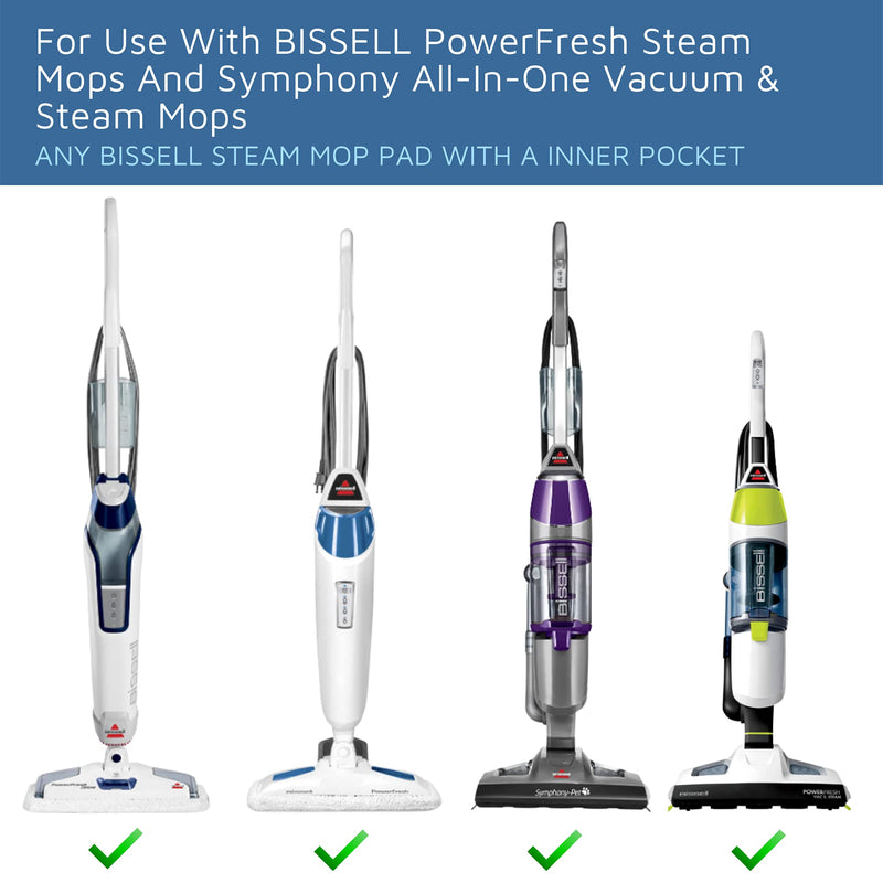 24 Pcs Fragrance Discs Compatible with Bissell Powerfresh and Symphony Series Steam Mop, Including 4 Different Scent Discs (12 Spring Breeze, 4 Lemon, 4 Jasmine, 4 Ocean Breeze)