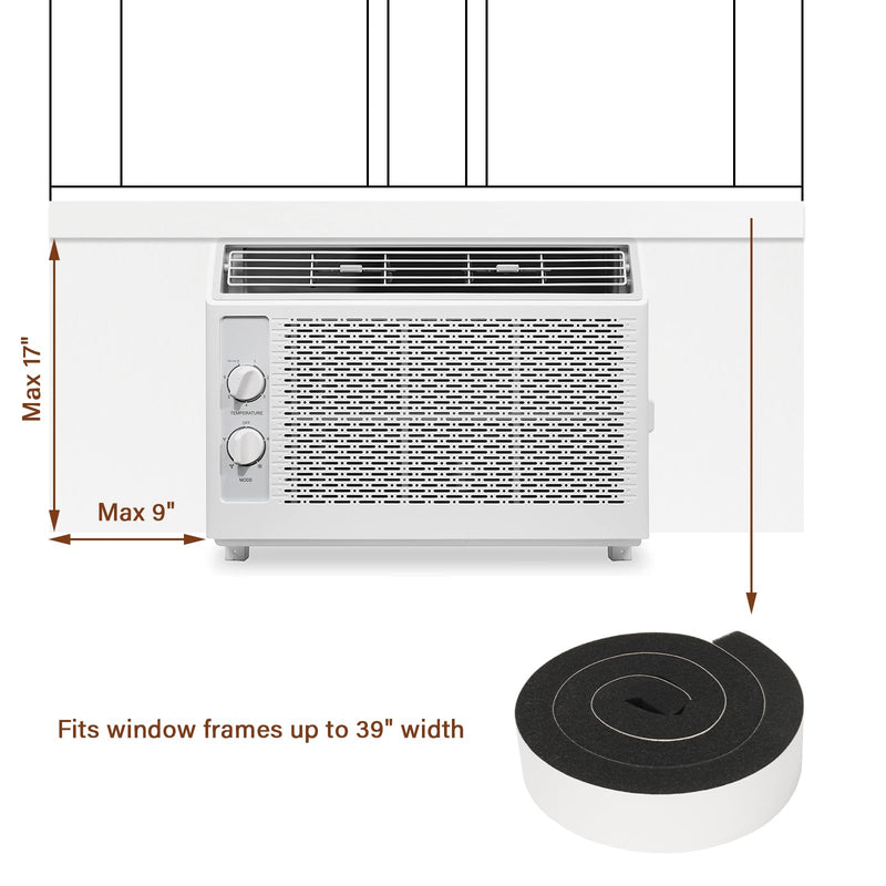 Window Air Conditioner Side Panels, 2 Pcs AC Side Surround Panel Kit Indoor
