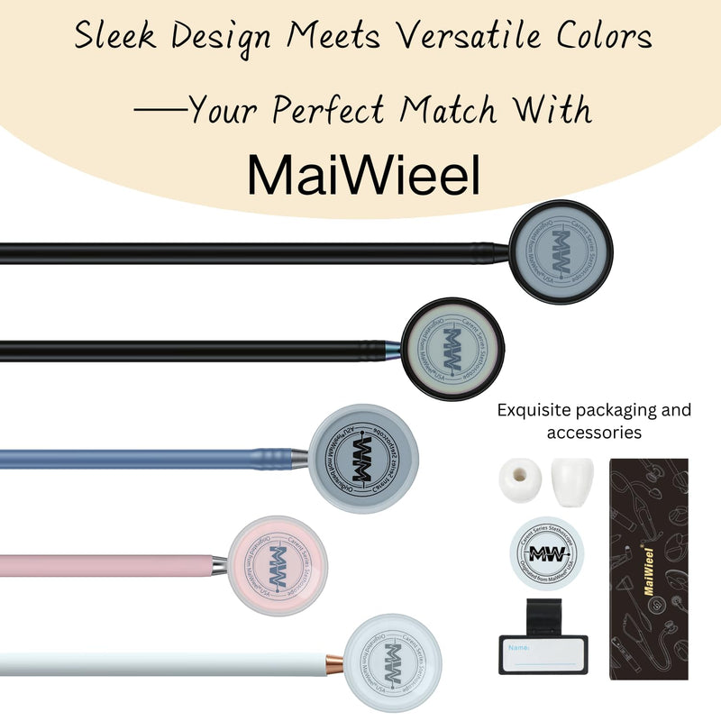Lightweight Stethoscope Dual Head Stethoscope for Nurses,Doctors Students, Home Health Use (Rose Gold) Rose Gold