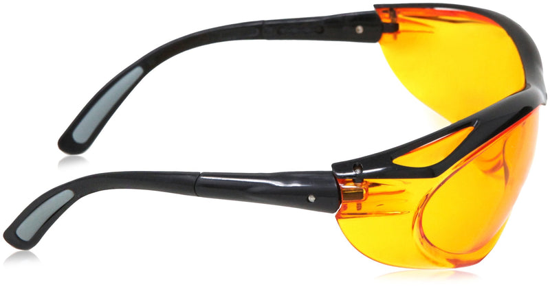 Amazon Basics Blue Light Blocking Safety Glasses, Anti-Fog, Orange Lens, Computer and Gaming Eyewear, Reduce Digital Eye Strain, Unisex, 12-Count