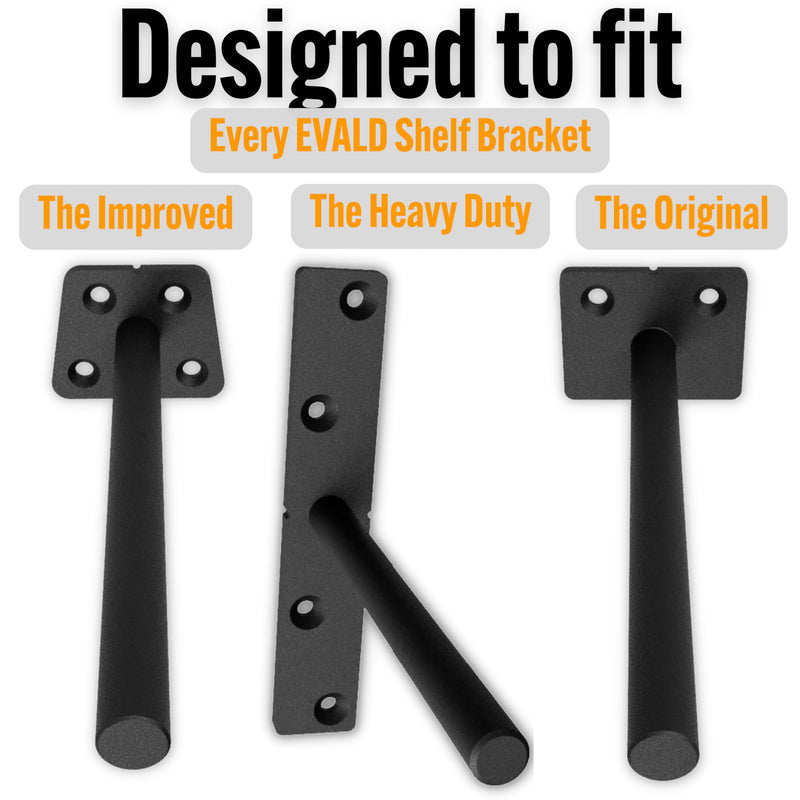 EVALD Dowel Jig Kit for Floating Shelf Bracket | 1/2 inch x 9.8 inch Drill Bit | Doweling Jig for Shelves and Mantels| Hardware Kit for Hidden Shelf Brackets | Floating Shelf DIY Woodworking Tool