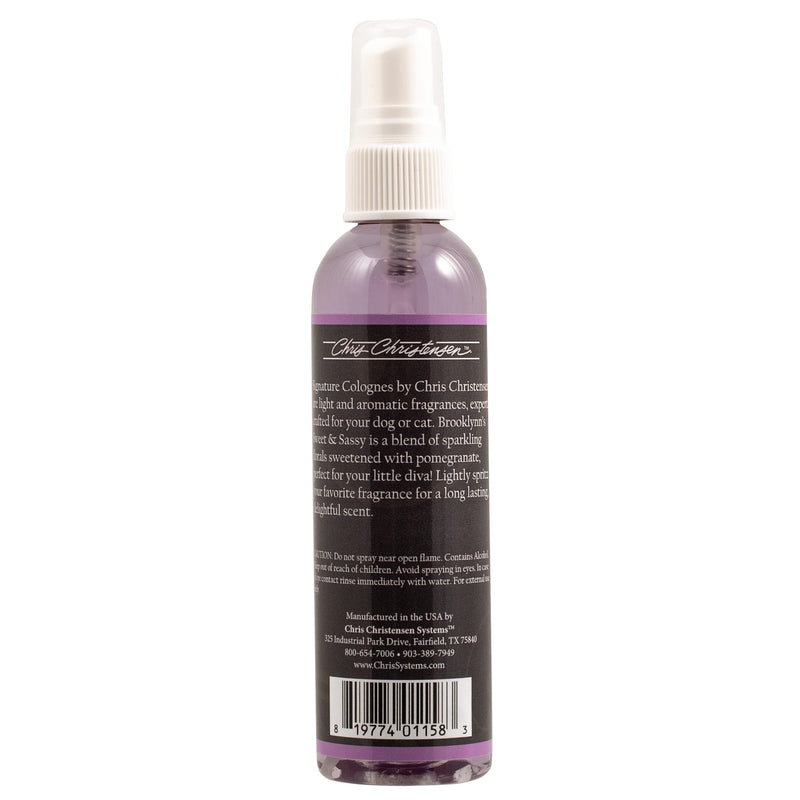 Chris Christensen Smart Scents Brooklynn's Sweet & Sassy Grooming Cologne, Groom Like a Professional, Long Lasting, Designer Fragrances, 4 oz 4 Ounce - PawsPlanet Australia