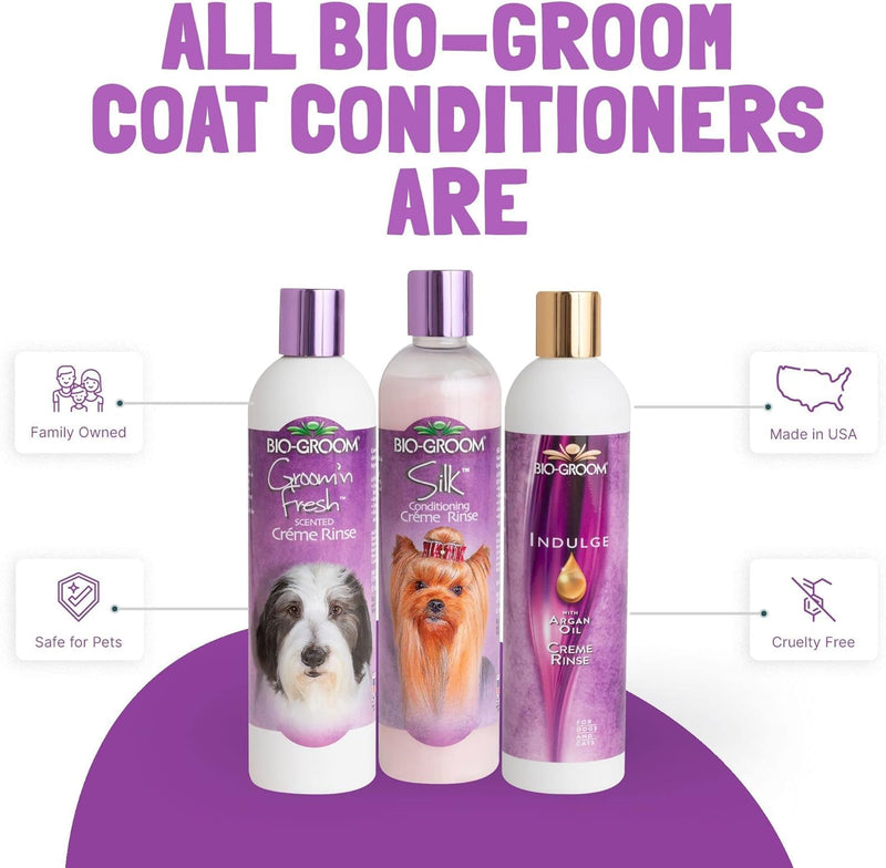 Bio-Groom Silk Creme Rinse Dog Conditioner - Conditioner for Dogs, Puppy Conditioner, Dog Conditioner Detangler, Dog Hair Conditioner - 12 Fl Oz 1-Pack - PawsPlanet Australia