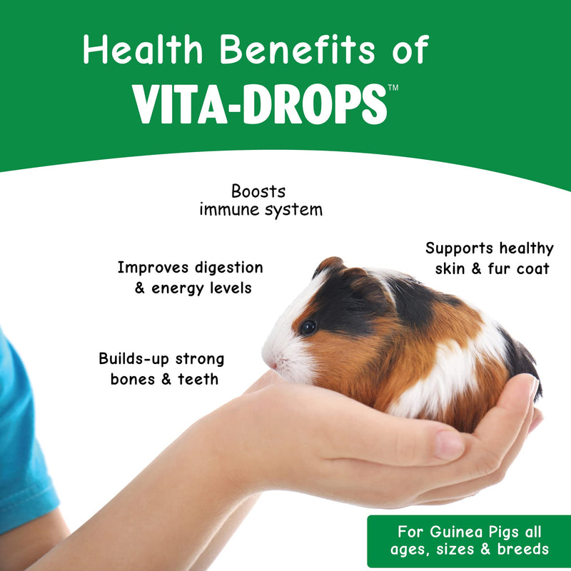 OASIS #80069 Guinea Pig Vita-Drop Vitamins, 16-Ounce liquid multivitamin with Vitamin C - PawsPlanet Australia