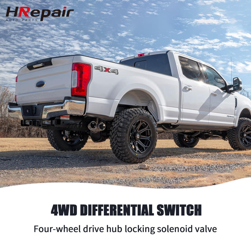 4WD Hub Locking Solenoid Actuator Fits Ford F250 F350 F450 F550 Super Duty 1999-2010, Compatible with Dorman 600-402
