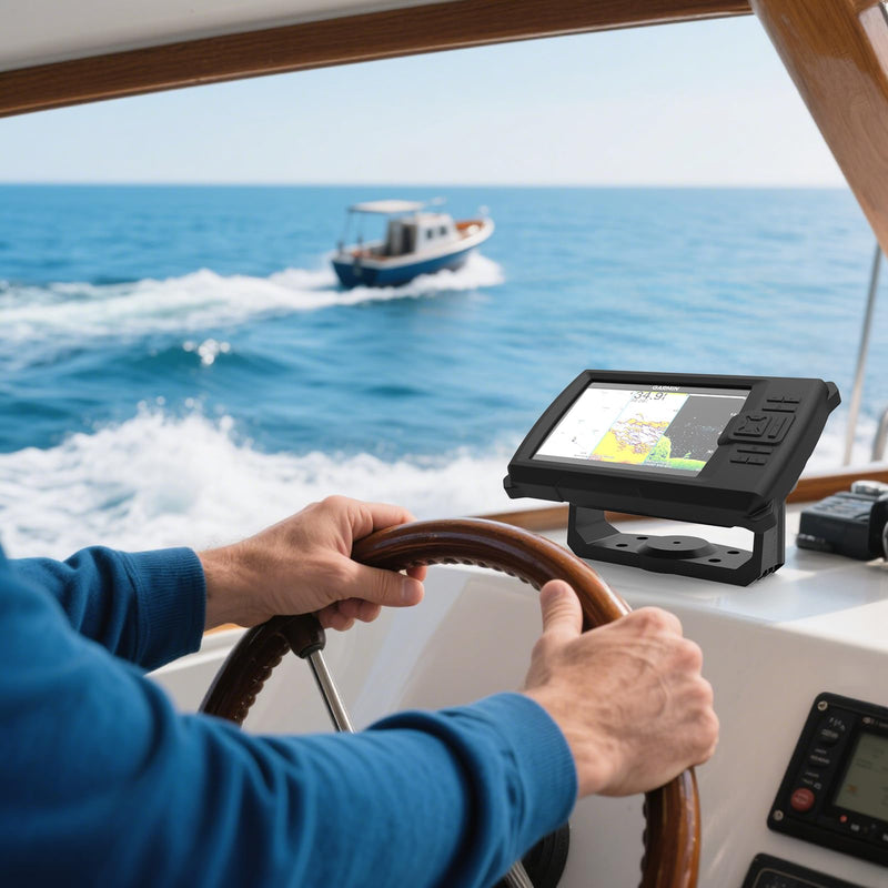 Fish Finder Protective Silicone Skin Cover Compatible with Garmin Striker Vivid 7cv and 7sv,Garmin Striker 7cv/7sv Sonar Transducer,Silicone Cover with Installation Case