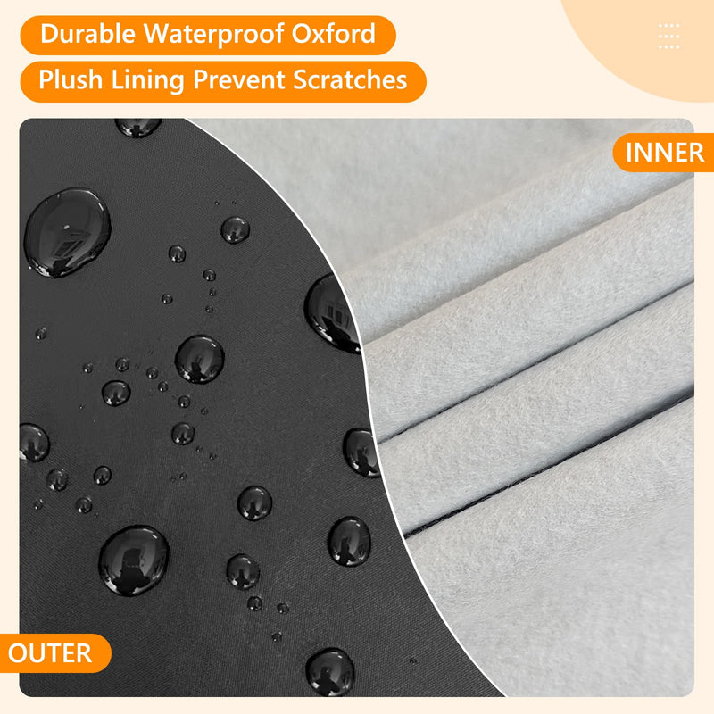 Bench Grinder Cover, Fits Most 8 Inch Bench Grinders, Waterproof Heavy Duty Oxford Grinder Machine Cover, Compatible with DEWALT, WEN, VEVOR, BUCKTOOL, 19"L x 12.5"W x 15"H