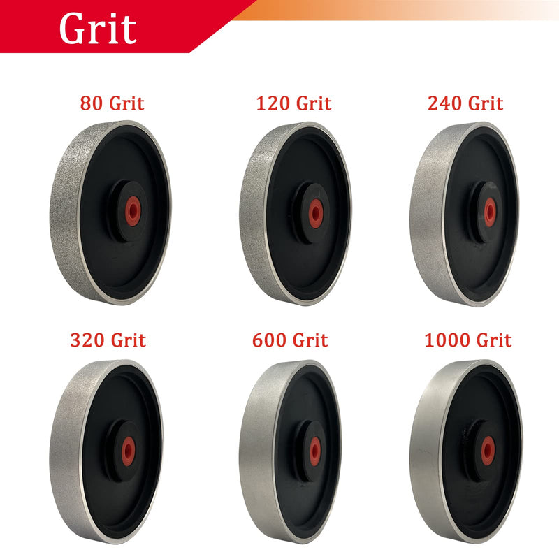 Diamond Lapidary Jewelry Grinding Wheel 6 inch,1" Arbor, for TIG tungstens, Gem, Marble, Granite, Glass, Ceramics, Cemented Carbide (600 Grit) 600 Grit