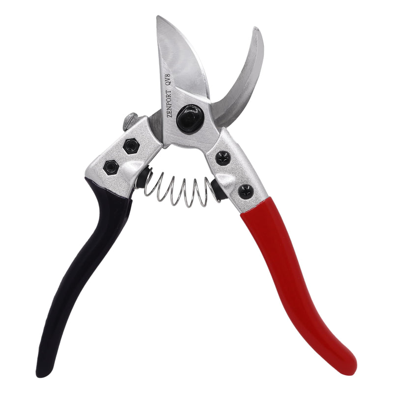 Zenport QV8 Q Series V8 Professional Chrome-plated Pruner, Black/Red 1