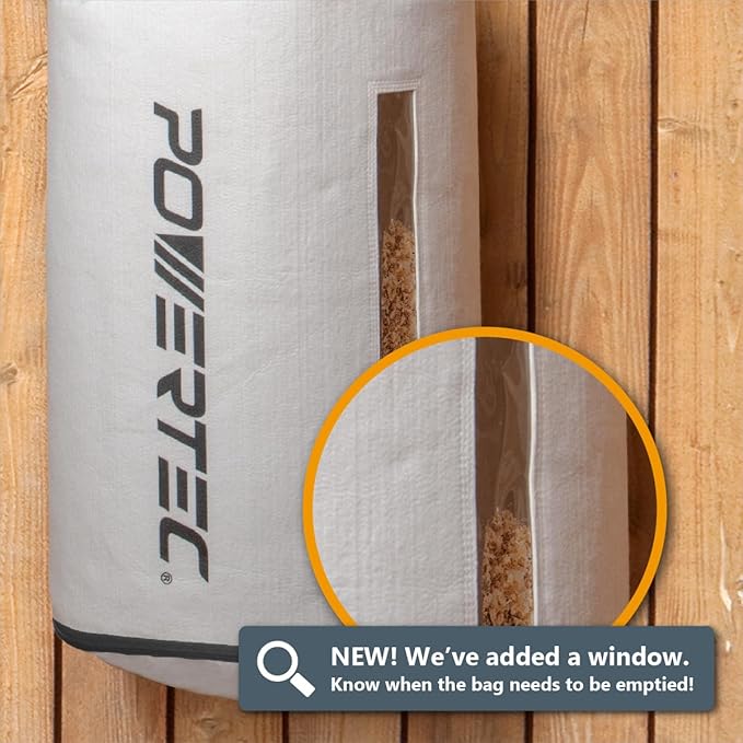 POWERTEC 70005 Dust Filter Bag for Wall Mount Dust Collectors, 3 Micron - NewNest Australia