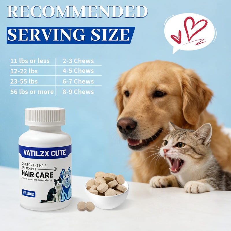 Dog Multivitamin for Reduced Shedding, 200 Ct Chewable Dog Supplements and Vitamins with 250mg Omega-3s, Probiotics & Minerals for Shiny Coat & Immune Support, Nutrient Absorption Enhancer