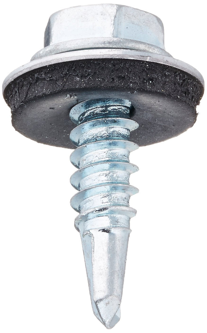 The Hillman Group 561025 10-16-Inch x 3/4-Inch Washer Head Neoprene Washer Self Drilling Screw, 100-Pack