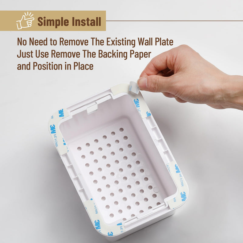 Bates - Baby Safety Outlet Cover Box, Extra Large, Baby Proof Outlet Covers Baby Proofing, Plug Covers for Electrical Outlets, Socket Covers for Outlets, Child Proof Outlet Cover, Outlet Box Cover