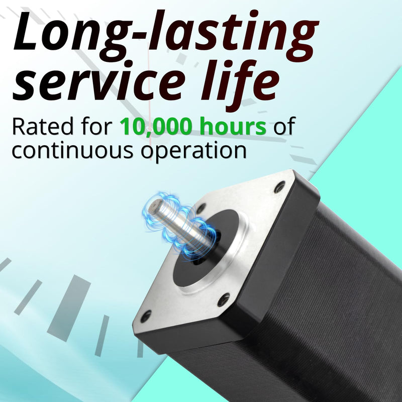 HXH Nema 17 Stepper Motor 1.8° 2.0A 3.4V, 420mN.m (59.5oz·in) Holding Torque 40mm Body,42 Two-Phase Hybrid Stepper Motor with 39.4Inch Cable for 3D Printer & CNC Engraver(3PCS) 17-40