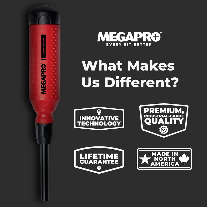 151TP - Tamperproof 15-in-1 Multi-bit Screwdriver (Black/Red)