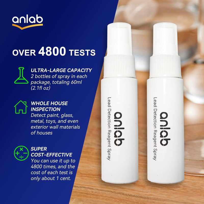 Lead Test Refill | Up to 4800 Uses| Lead Test Kit for Paint, Ceramics & More | UV Light Visible | Home Safety & Easy to Use | Lead Test Kit | Lead Paint Test Kit (Refill) Lead Test Refill