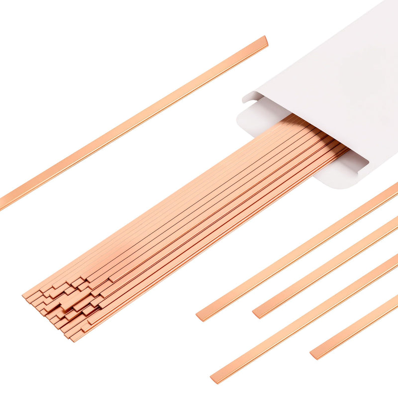 15% Silver Brazing Rods – 40 Sticks Flat Phos Copper Welding Rods for HVAC, Air Conditioner, Refrigerator – AWS BCuP-5 Silver Solder Brazing Alloy