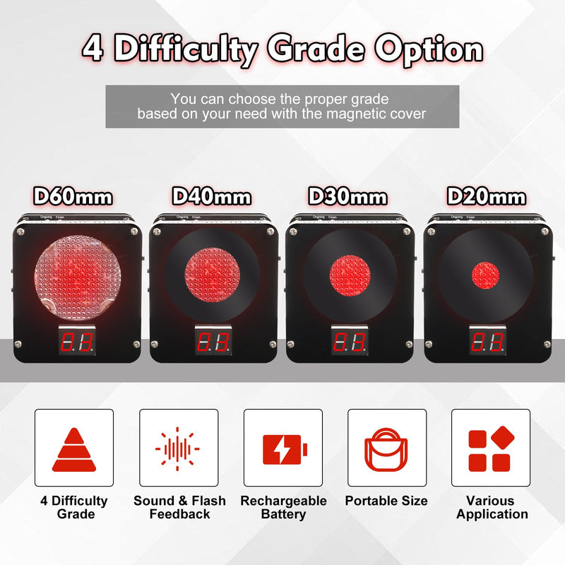 DIY Laser Target Soldering Kit, Build Your Own Electronic Shooting Game with Digital Score Counter, STEM Light Sensor Soldering Project with Adjustable Volume & Brightness,Father's Day Present