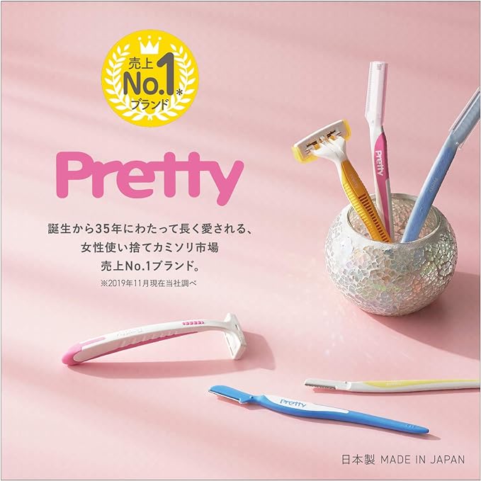 [Exclusive] Kai Pretty Face Threading Razor for Sensitive Skin (18 + 1 Bonus Piece), Female Razor, Facial Bristles, Eyebrows, Unwanted Hair Treatment Set, 1 Set, 18 Pieces (x1) - NewNest Australia