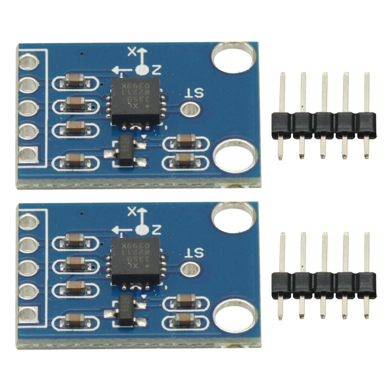 2 Pcs ADXL335 Acelerometro 3-Axis Analog Output Accelerometer Module 3V-5V