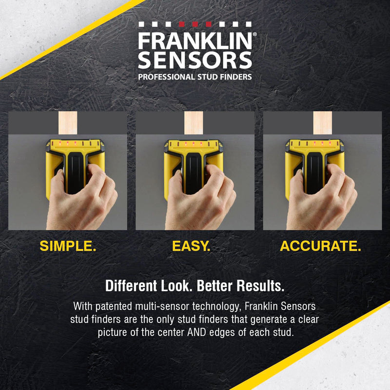Franklin Sensors ProSensor T9 Stud Finder with 8-Sensors, Wood & Metal Stud Detector/Wall Scanner