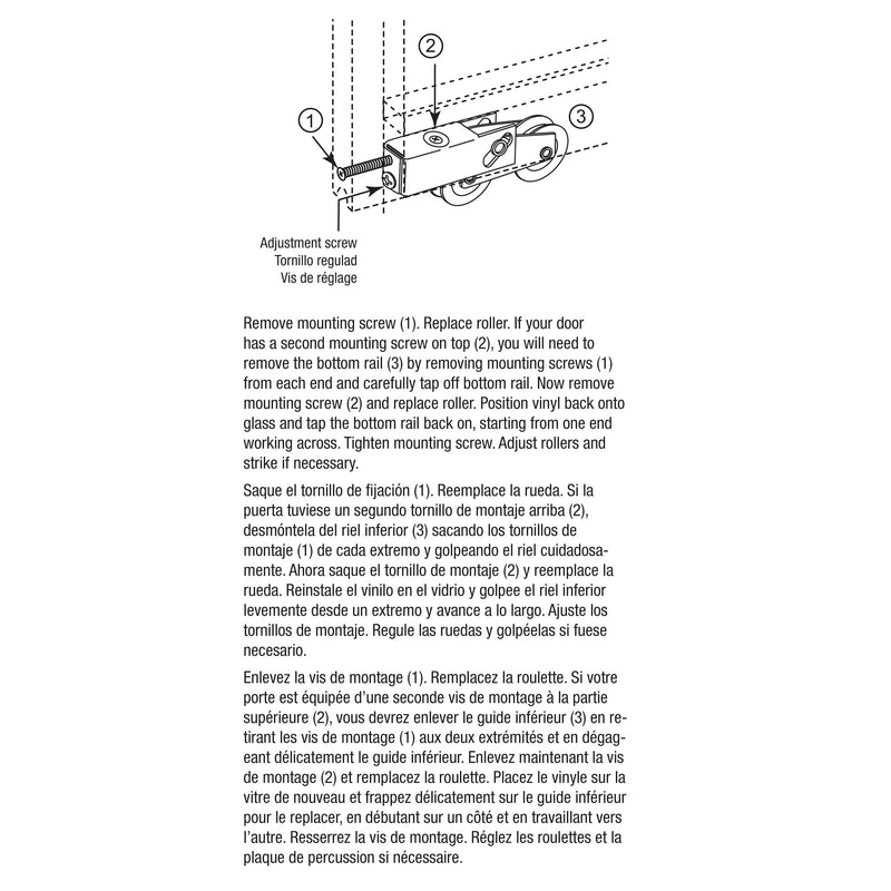 Prime-Line D 1922 Stainless Steel Ball Bearing Sliding Door Roller | 1-1/2 In., Tandem Assembly, Single Pack