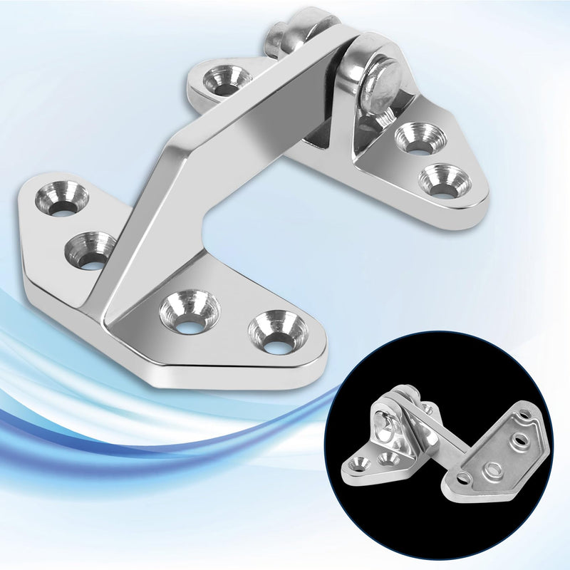 316 Stainless Steel Boat Hatch Hinges,2.75'' x 2.6''/3.62'' x 2.87'' Polished Marine Hinge,Marine Boat Hatch Heavy Duty Hinges with Screws,for Boats,Yachts,Doors,Deck,Windows,Cabinets(2/4 Pack) 3.62in x 2.87 in-2Pack