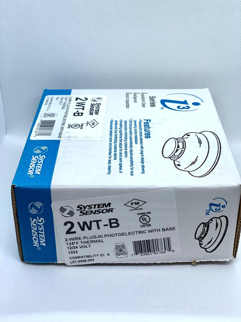 SYSTEM SENSOR 2WT-B 12/24 VDC, 2-Wire, Thermal, with Base, I3 Series, Detector