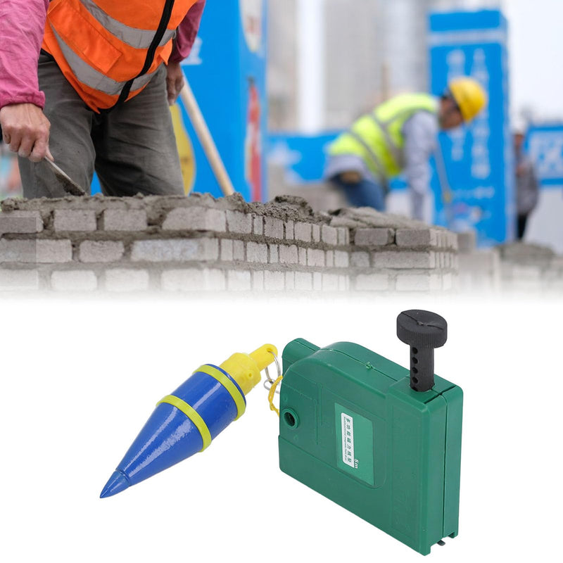 Plumb Bob Setter Alloy Steel Magnetic Wire Hammer 5 Meter Line Magnetic Drop Measuring Tool for Construction Industry Projects