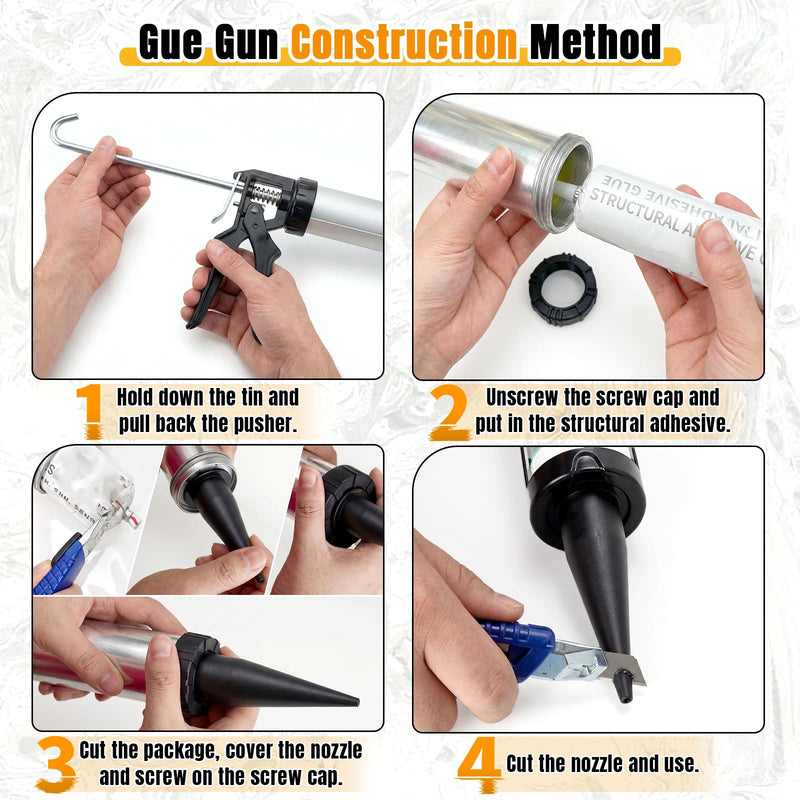 Lasnten 20 Pcs Sausage Caulking Gun Tips Reusable Caulking Cones Nozzle Straight