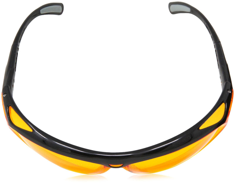 Amazon Basics Blue Light Blocking Safety Glasses, Anti-Fog, Orange Lens, Computer and Gaming Eyewear, Reduce Digital Eye Strain, Unisex, 12-Count