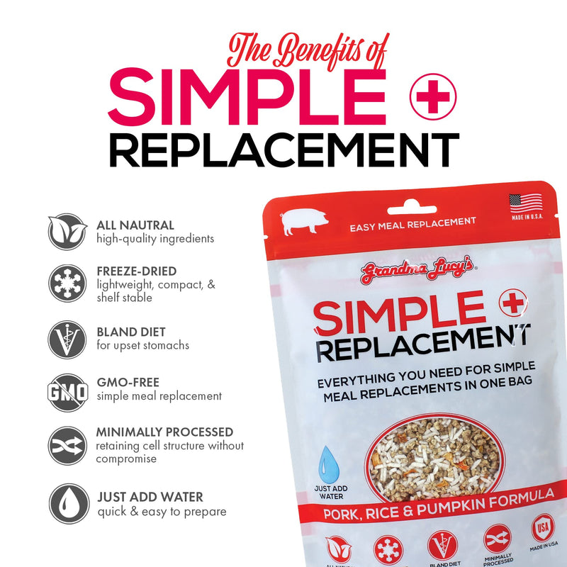 Simple Replacement Pork, Rice and Pumpkin - 7oz Pork and Rice and Pumpkin 7 Ounce (Pack of 1)