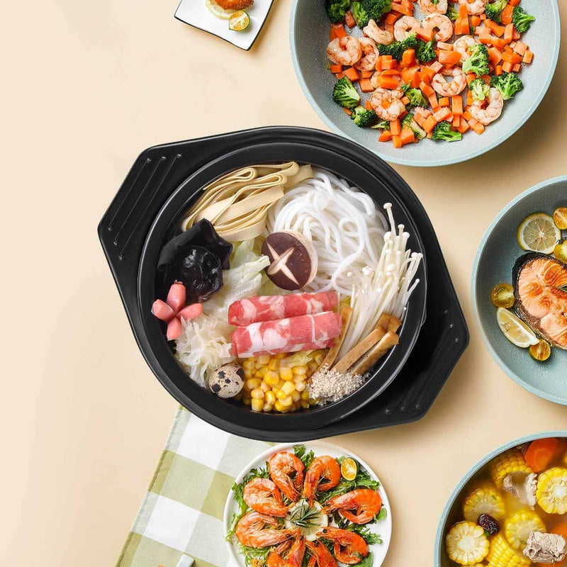 UPKOCH Heat Resistant Casserole Tray 8.46X7.08 Inch Thickened Pot Base Tray Non Slip Casserole Pot Holder for Kitchen Dining Table Mat Protecting Surfaces from Hot Pots and Baking Trays Black 21.50X18.00X2.50CM
