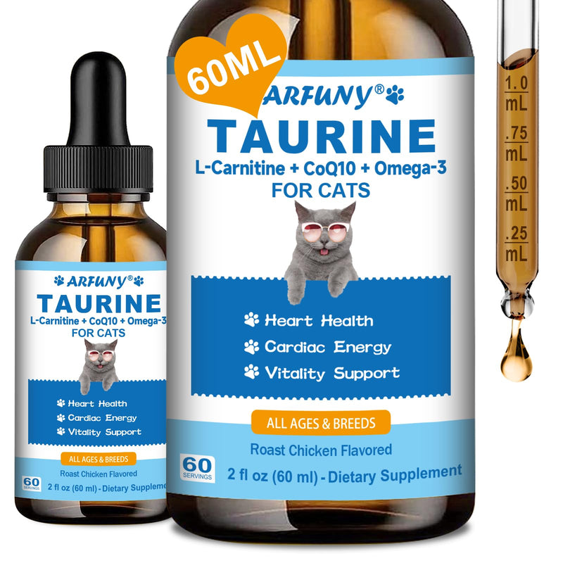 NAD+ Soft Chews for Dogs & Taurine Supplement for Cats - for Dogs Energy & Vitality, Anti-Aging, Cognitive Function - for Cat Heart Health, Cardiac Function Support - Cat Taurine Drops with L-Carnitin