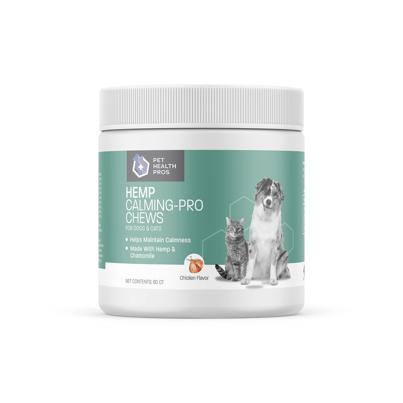 Hemp Calming Chews for Dogs Anxiety - Hemp Dog Treats for Calming - Soft Chews for Stress, Anxiety, Thunderstorms, & Hyperactivity - Dog Calming Chews - Anxiety Relief Treats - 60 ct
