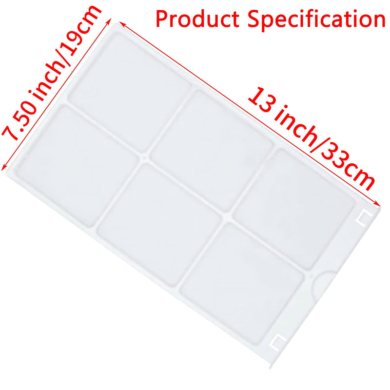 WJ85X21746 Air Filter Replacement Parts for Room Air Conditioner Compatible with AHQ06LYW1,AHQ06LYQ1,AHR05LWQ2,AHR05LWQ2,Replaces A0010209471,AP6280063,White(2 Packs) 2 PCS White