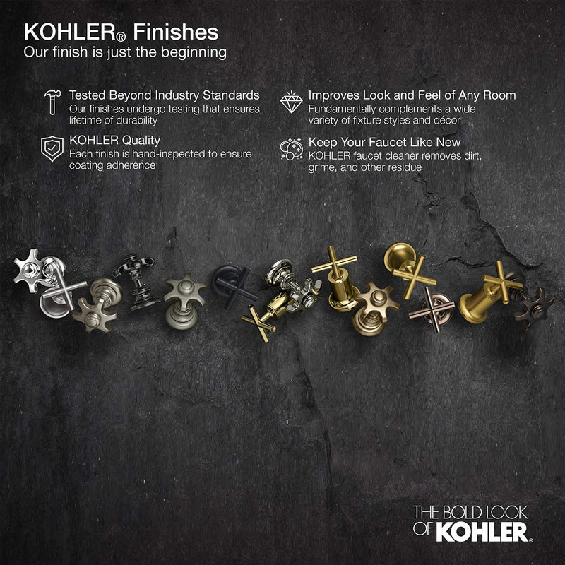 KOHLER AWAKEN® ADJUSTABLE WALL MOUNT BRACKET Matte Black