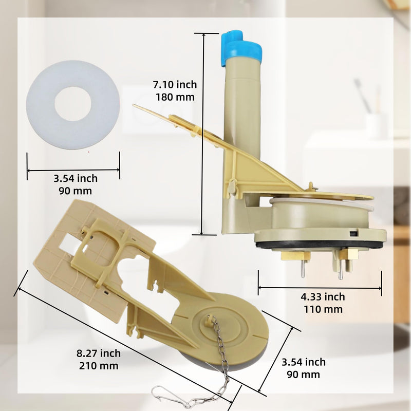 Toilet Flush Valve Replacement Parts, WC Inlet Valve Compatible with TOTO THU, 3 - Inch Tank Replacement Parts for One - Piece Toilets (1 Piece) 1 Piece