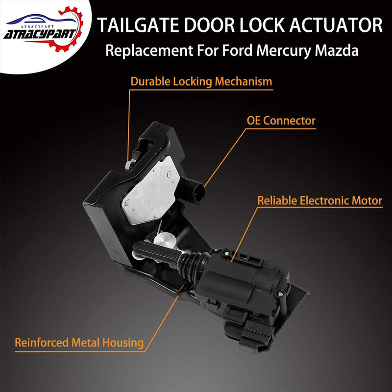ATRACYPART Rear Liftgate Door Lock Actuator Tailgate Latch Actuator | Replacement for 2009-2012 Ford Escape 2008-2011 Mazda Tribute 2009-2011 Mercury Mariner | Replace OE# 9L8Z-7843150-B 9L8Z7843150B