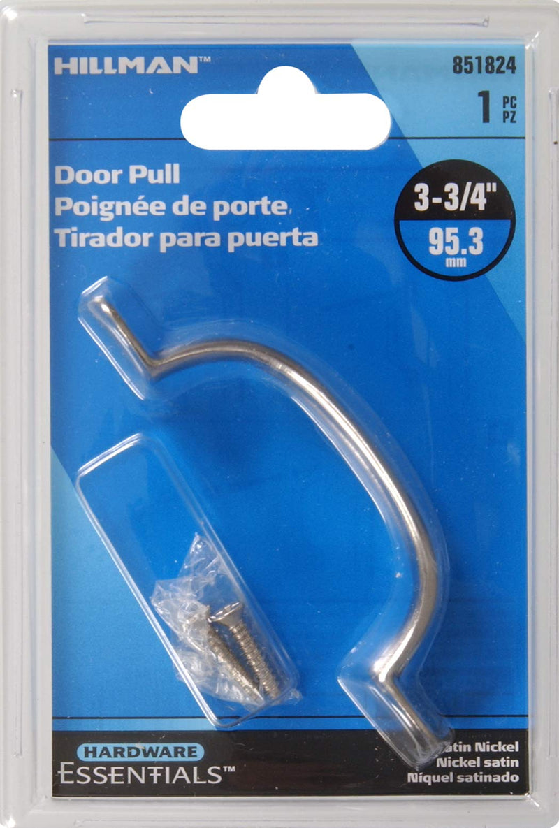 Hardware Essentials 851824 Utility Pull Satin Nickel 3-3/4" (Pack of 2) 1 Count (Pack of 2)