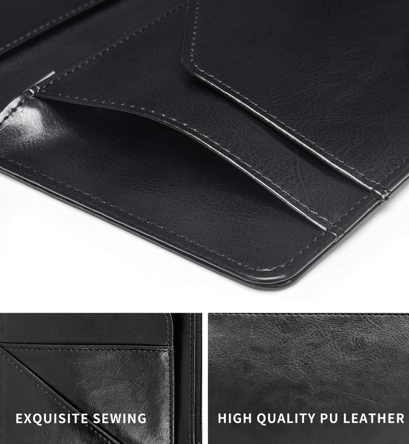 Server Book for Waitress, Waiter Book Server Wallet Fit Serving Aprons, PU Leather with Zipper and 7 Large Pockets Pen Holder for Checks Pen Holder Personal Organizer Wallet,Brown Cow Print Pattern AUOX5-CDB-462 5" x 8" Server Books