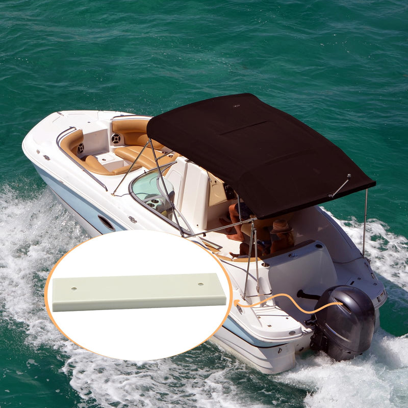 BBTO 1 Pcs UV Resistant Marine Grade Resistant Boat Transducer Mounting Plate Block Hardware Kit for Boat, 12" 3. 5" 0. 75"