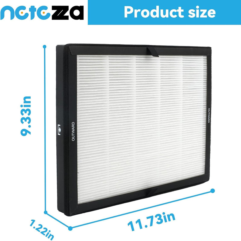 Netezza E200 Air Purifier Filters Fit For LUNINO E-200 Air Purifier，2 Pack E-200*2