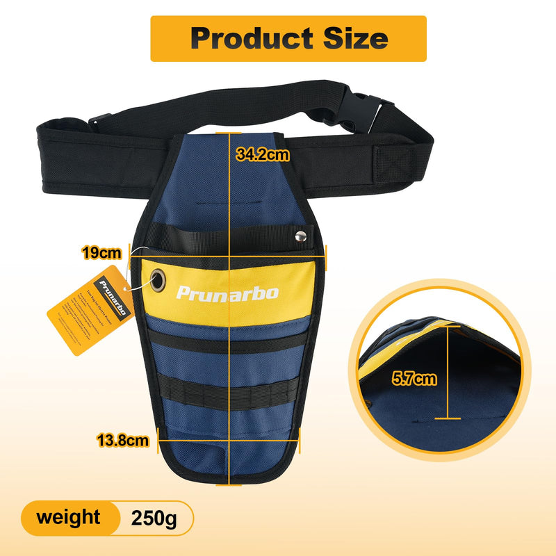 Pruner Holster with Belt Adjustable Durable Tool Pouch for Gardening Pruning Shears Holder Organizer Kit Quick Release and Fix Magnetic Buckle Convenient for Orchardist Gardener Farmer