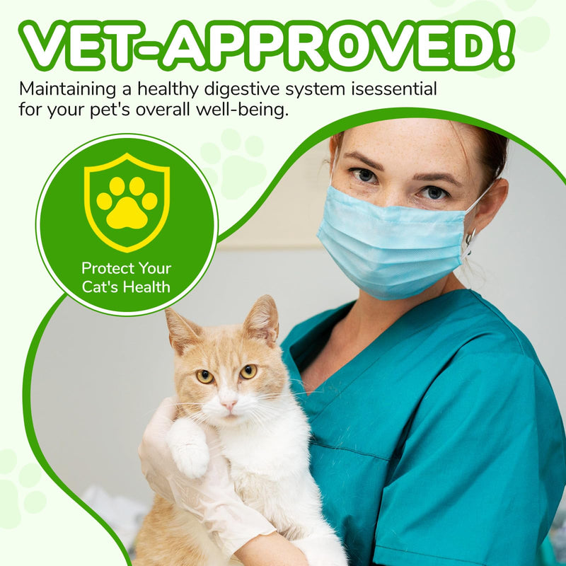 Constipation Relief for Cats, 60ml Cat Constipation Treatment, Cat Probiotic Supplements with 6 Probiotics, Promotes Kitten Digestive Health, Pet Antibiotics for Allergy Relief