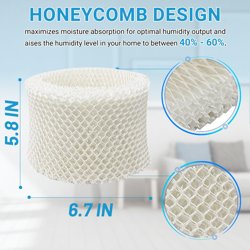 Lemige 4 Pack Humidifier Filters C for Honeywell HC-888N HCM-890 HEV-320 4 Pack--white