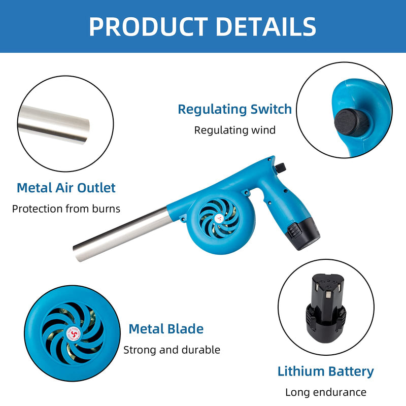 Electric Bellows Fireplace Tools Fan Bellows fire Wood Stove Blower Indoor Pocket for Pit air Puffer