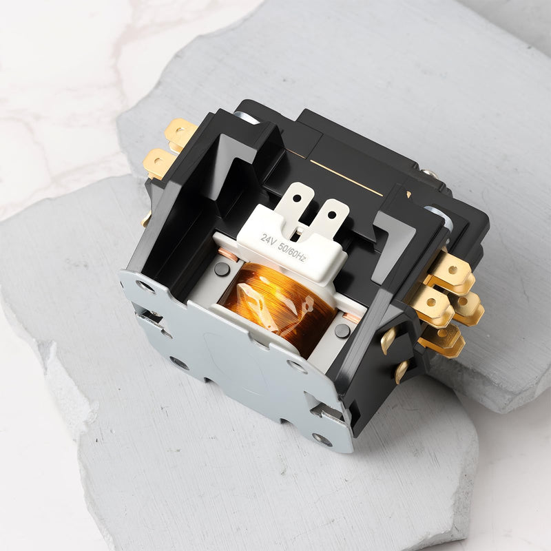 AC Contactor 25A 24V AC 1 Pole DP1P25A24V for Air Conditioner Compressor Fan Motor Control