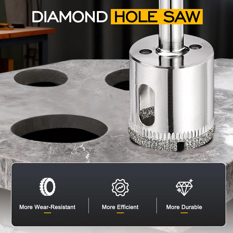 DTGN Diamond Hole Saw with Pilot Bit 5-7/8" /150mm - 1 PC - Good for Glass, Ceramic, Tile - Diamond Hole Saw Cutter 5-7/8" (150mm)
