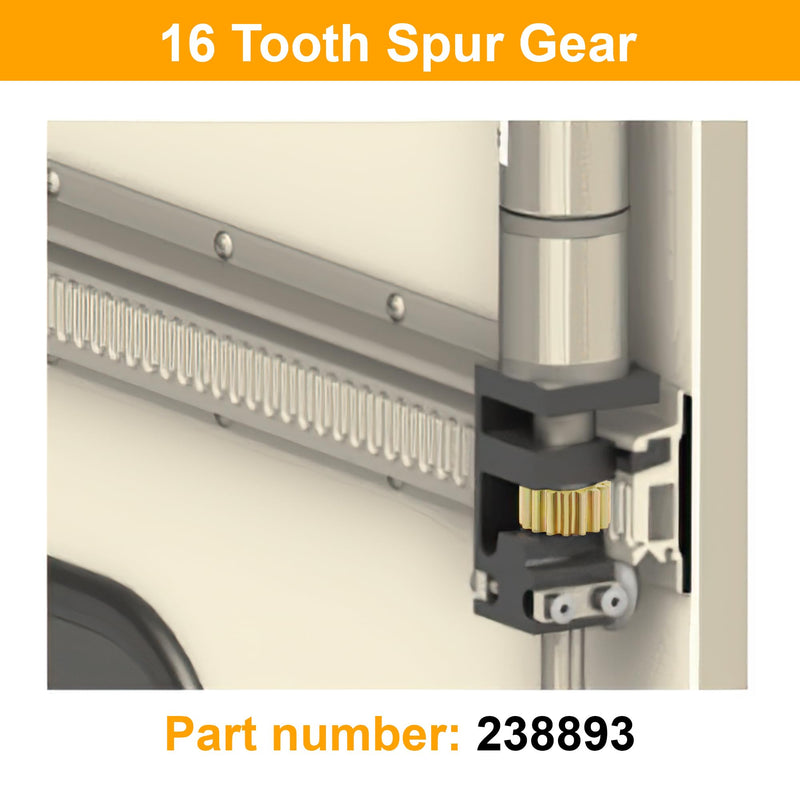 16 Tooth Spur Gear Compatible with Lippert 238893 for Schwintek in-Wall Slide-Out Torque Shaft Motor RV Camper Motorhome